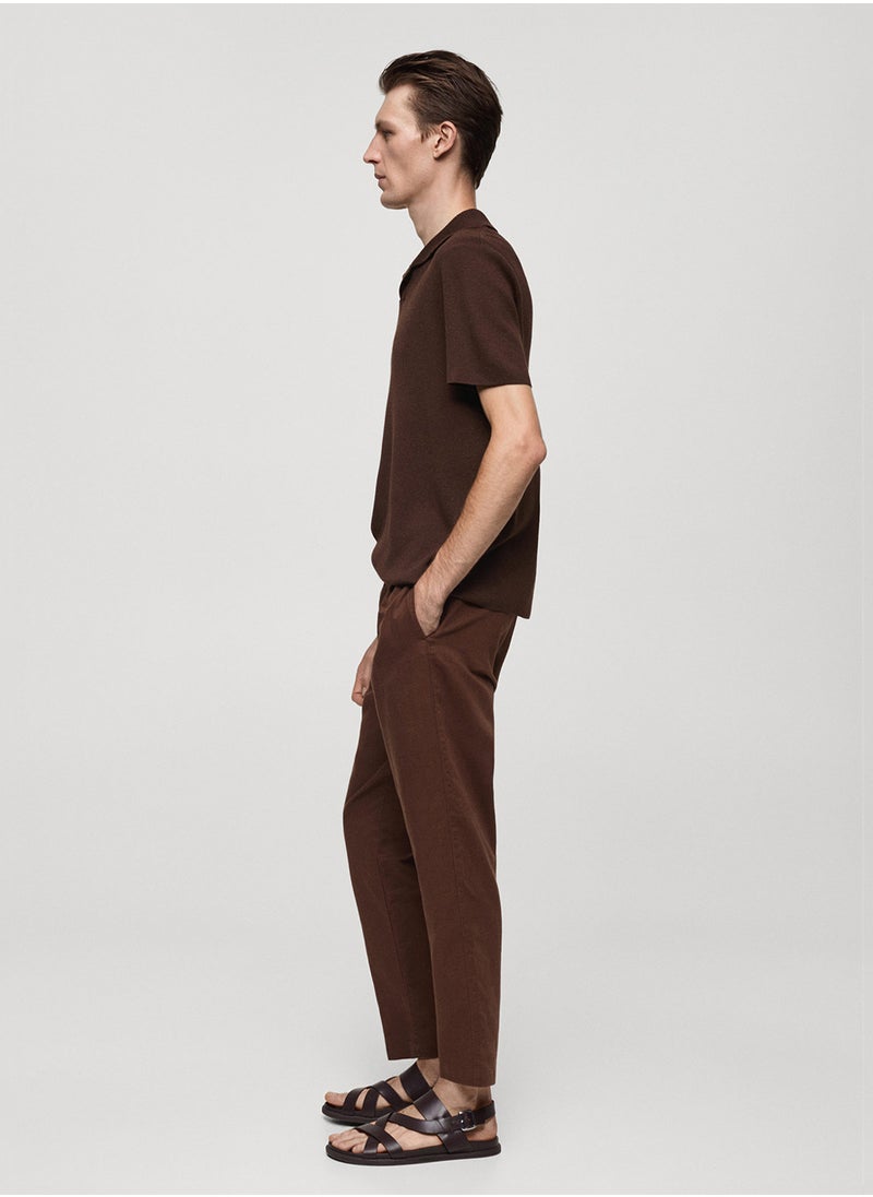 Drawstring Slim Fit Pants