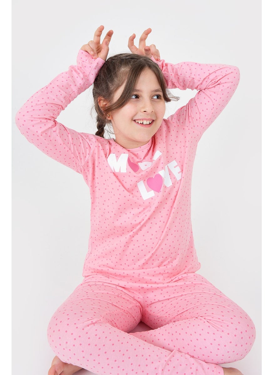 Pink More Love Children's Pajama Set