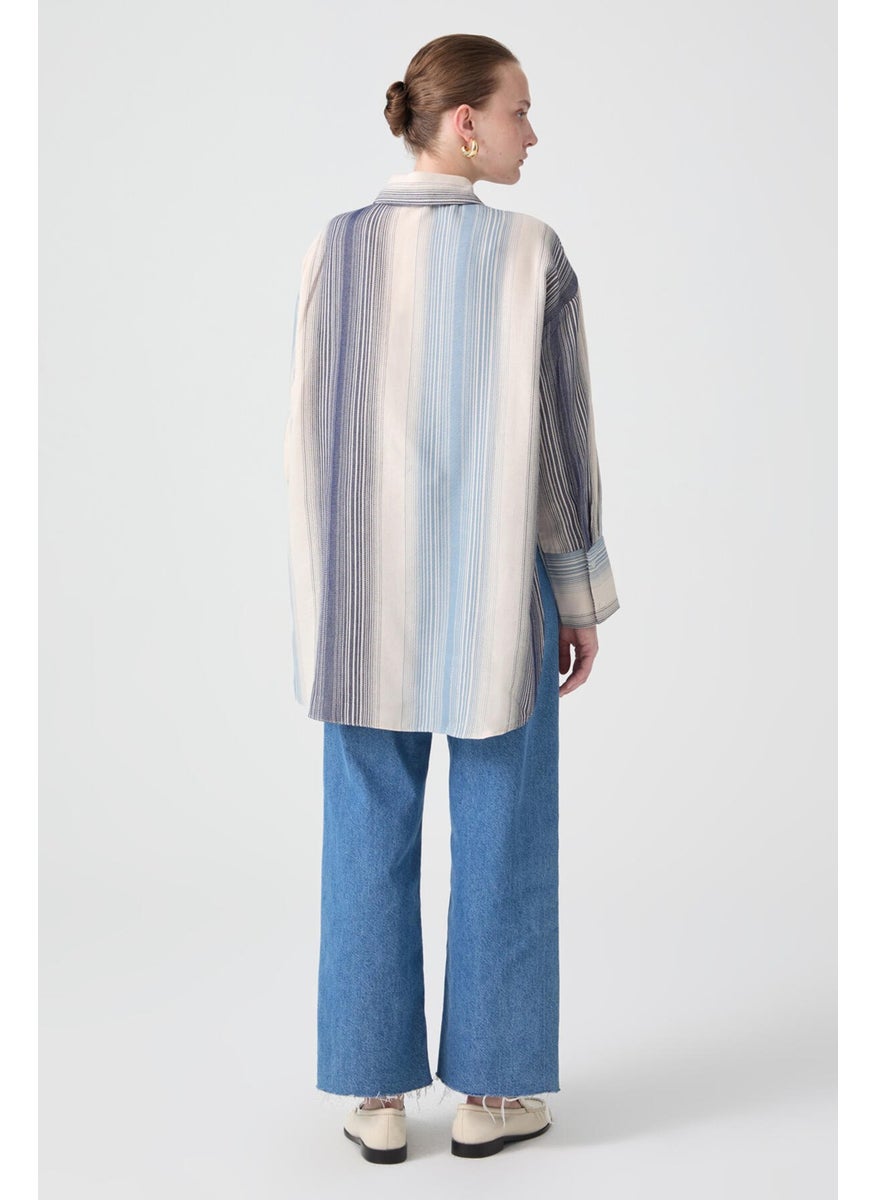 Natural Texture Striped Shirt