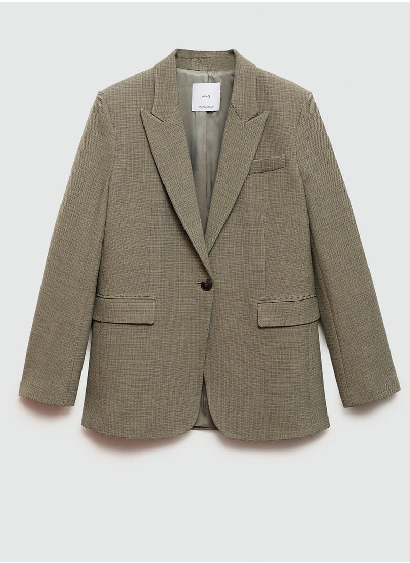 Button Detailed Tailored Blazer