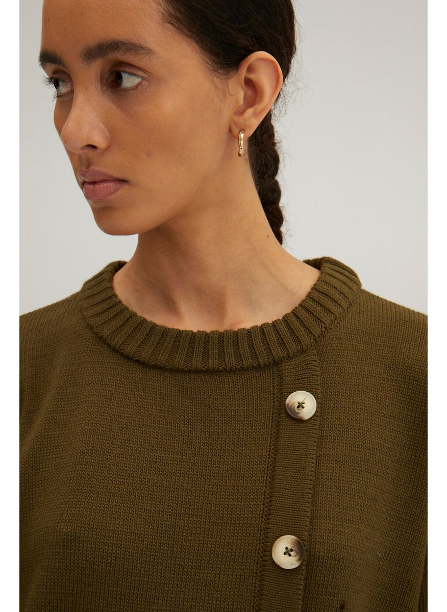 Button Detailed Knitted Sweater