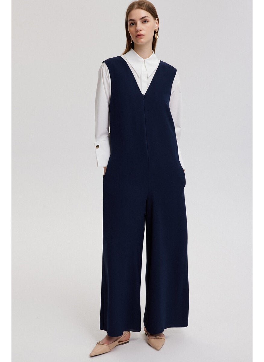 Wide Leg Sleeveless Jumpsuit