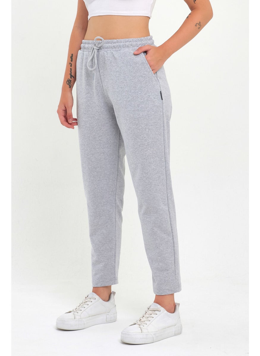 Women's Grey Classic Pocket Sweatpants