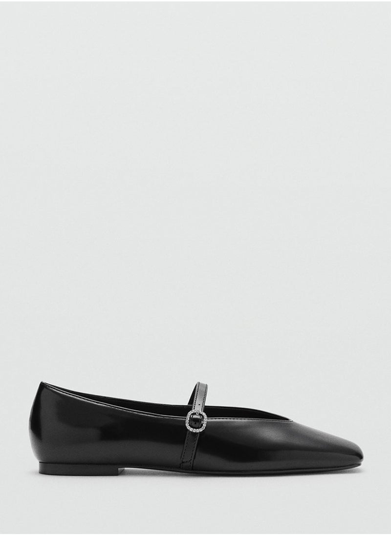 Bebet Buckle Strap Flat Ballerinas