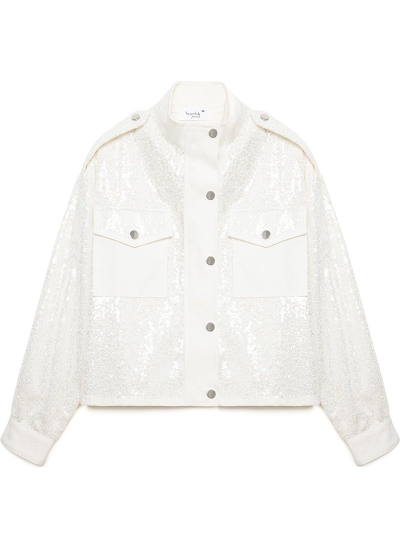 Sequined Short Jacket