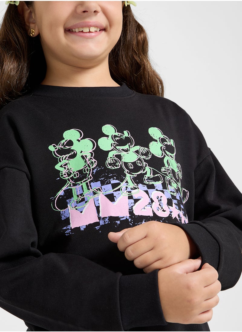 Mickey Mouse Graphic Sweat Shirt