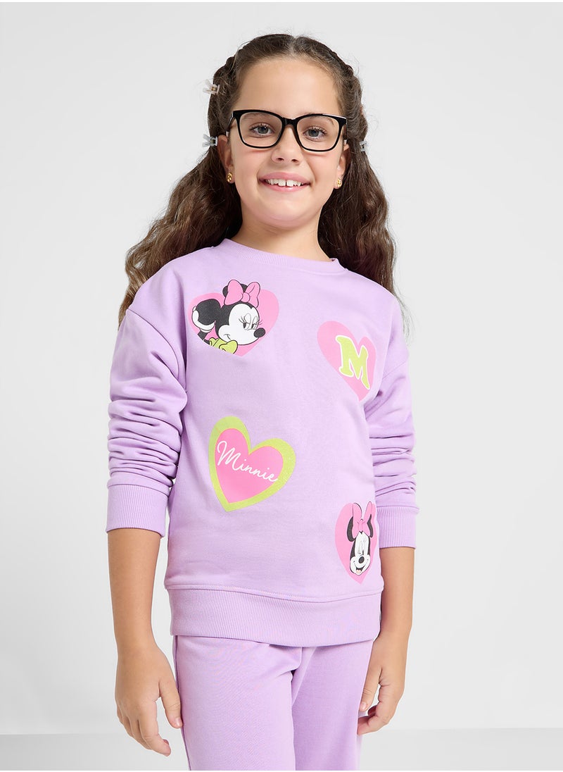 Minne Mouse Graphic Sweat Shirt