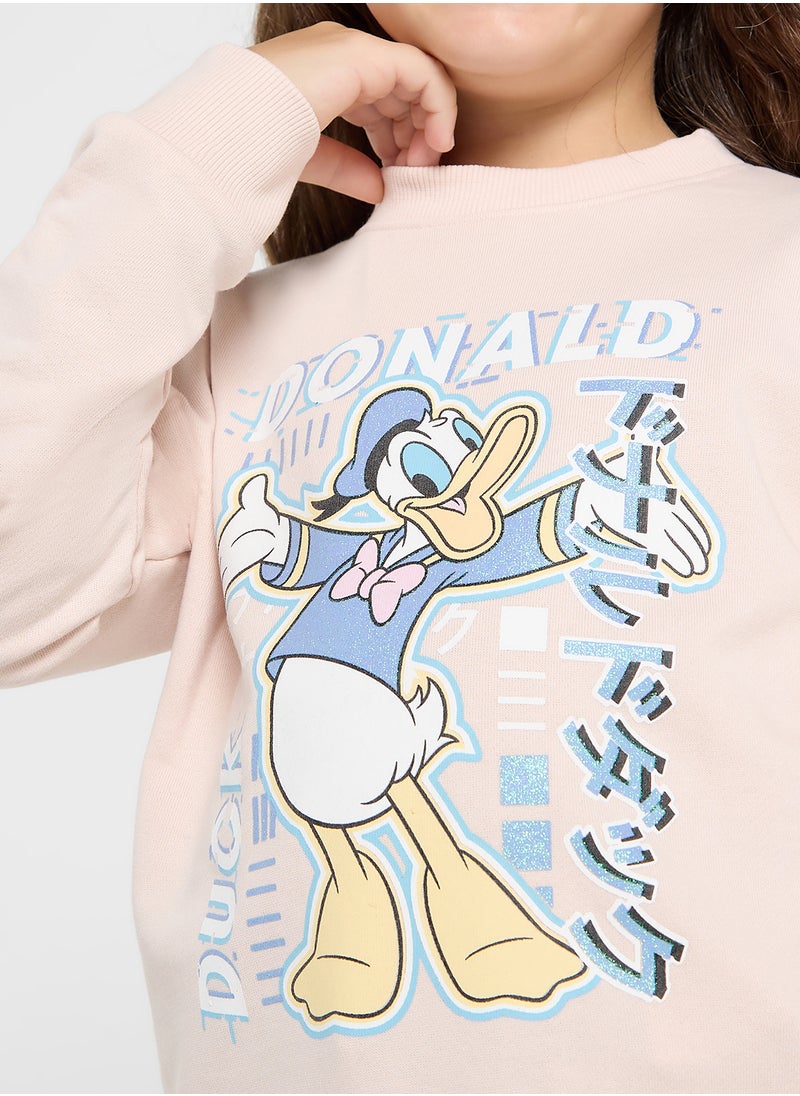 Donald Duck Graphic Sweat Shirt