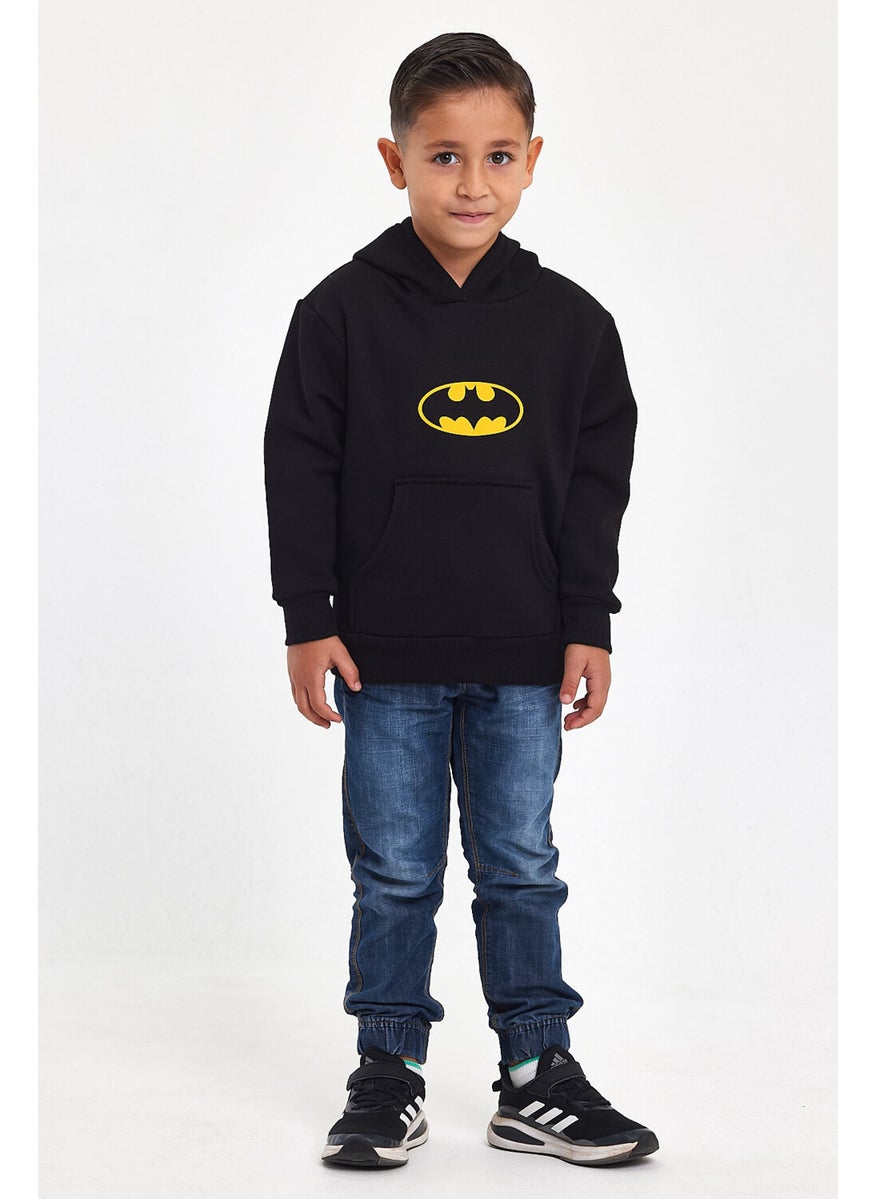 Winter Black Hoodie Children's Black Men's Unisex Oversize Sweatshirt Hoodie