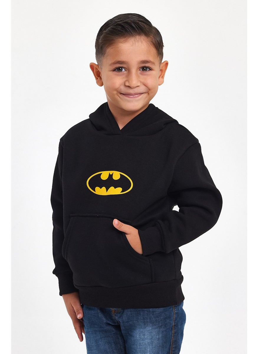 Winter Black Hoodie Children's Black Men's Unisex Oversize Sweatshirt Hoodie