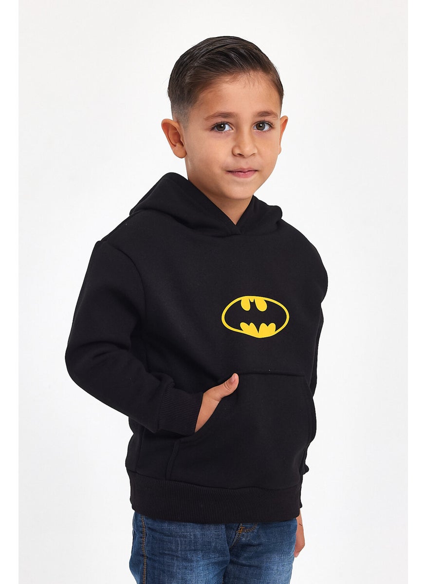 Winter Black Hoodie Children's Black Men's Unisex Oversize Sweatshirt Hoodie