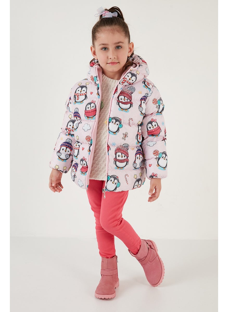 Extra Padded Soft Fleece Hooded Puffer Coat Girls' COAT 5763002