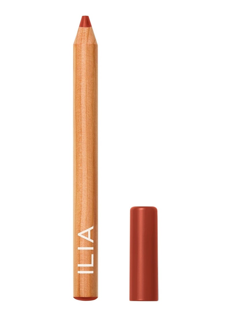 Lip Sketch Hydrating Lipstick + Lip Liner Crayon Earthen - Terracotta Brown