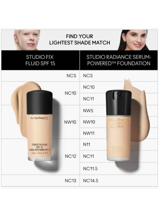 studio radiance high coverage serum foundation nc14 5 Beige