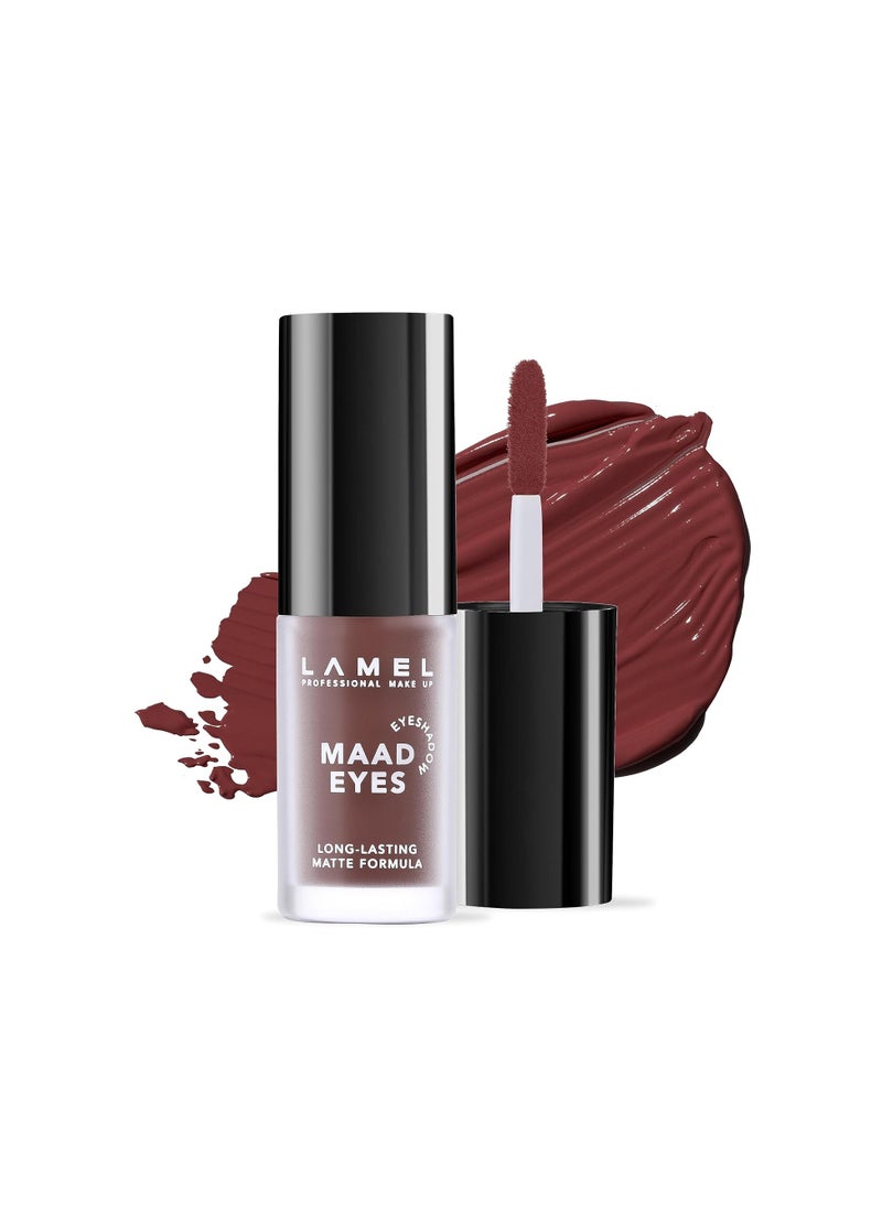 Lamel - Maad Eyes Matte Eyeshadow Powder 402-Macchiato|Luxurious Matte Formula |Long-Lasting |Waterproof |Easy To Apply And Blend |5.2 Ml, Brown