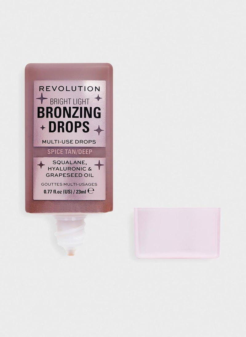 Revolution Bright Light Bronzing Drops Deep Bronze Summer Spice