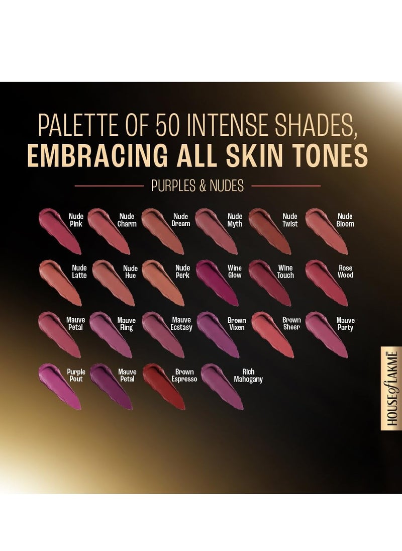 LAKME Forever Matte Liquid Lip, 16Hr Lipstick, Lightweight & Transferproof - Coral Sense 5.6Ml