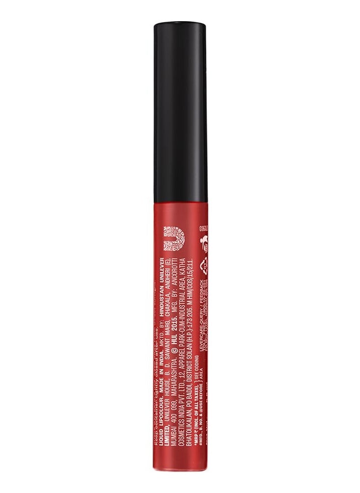 LAKME Forever Matte Liquid Lip, 16Hr Lipstick, Lightweight & Transferproof - Coral Sense 5.6Ml