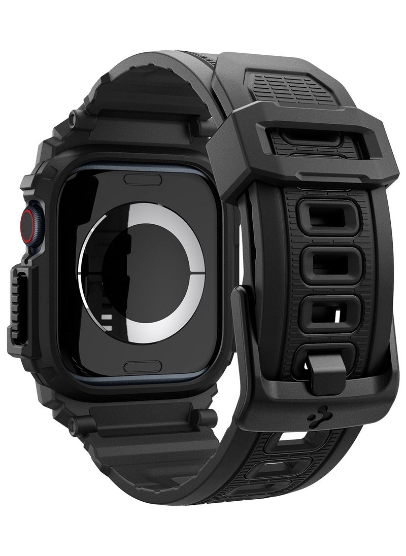 Rugged Armor Pro for Apple Watch Series 10 (46mm) Case with Band - Matte Black