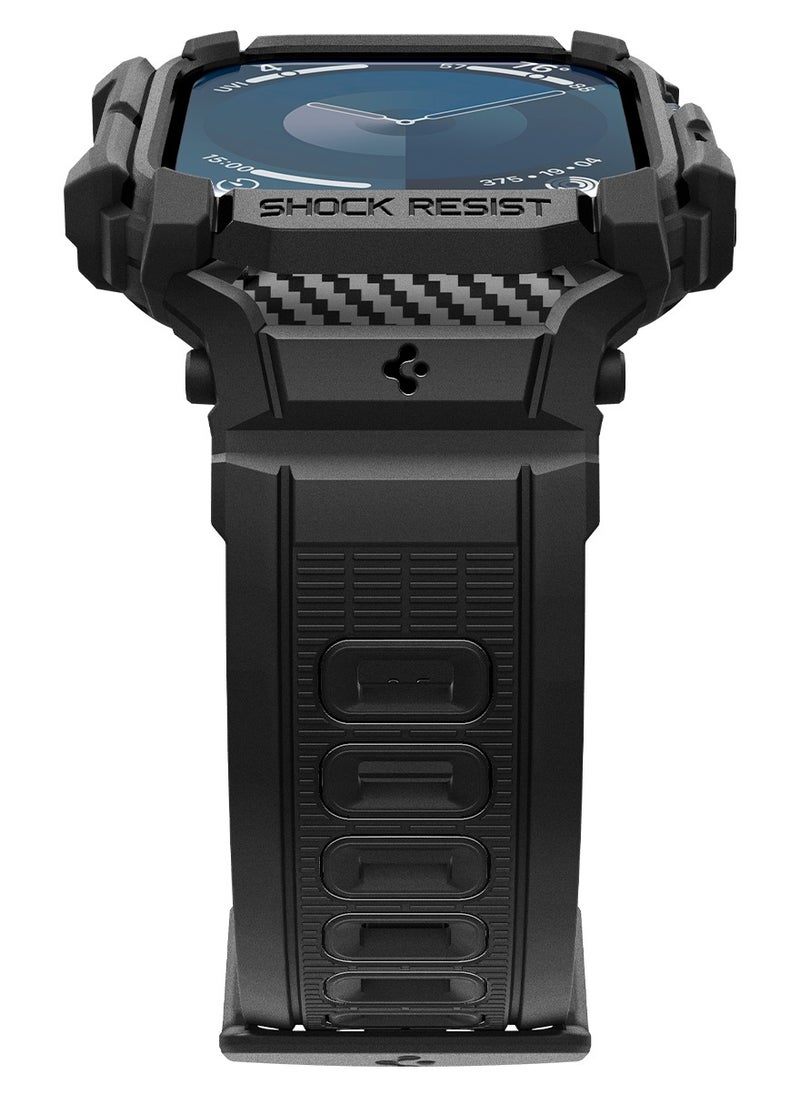 Rugged Armor Pro for Apple Watch Series 10 (46mm) Case with Band - Matte Black