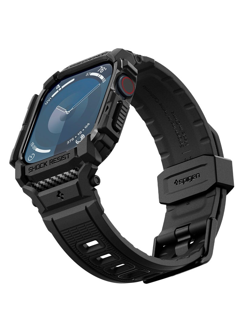 Rugged Armor Pro for Apple Watch Series 10 (46mm) Case with Band - Matte Black