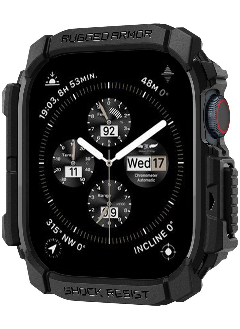 Rugged Armor for Apple Watch Series 10 (46mm) Case Cover Durable TPU (2024) - Matte Black