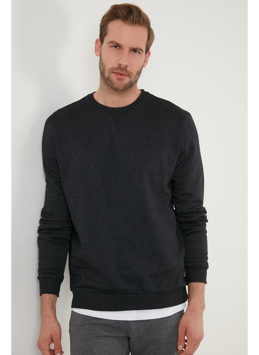 Rose Gold Slim Fit Crew Neck Winter Sweat Men's SWEAT 5975001