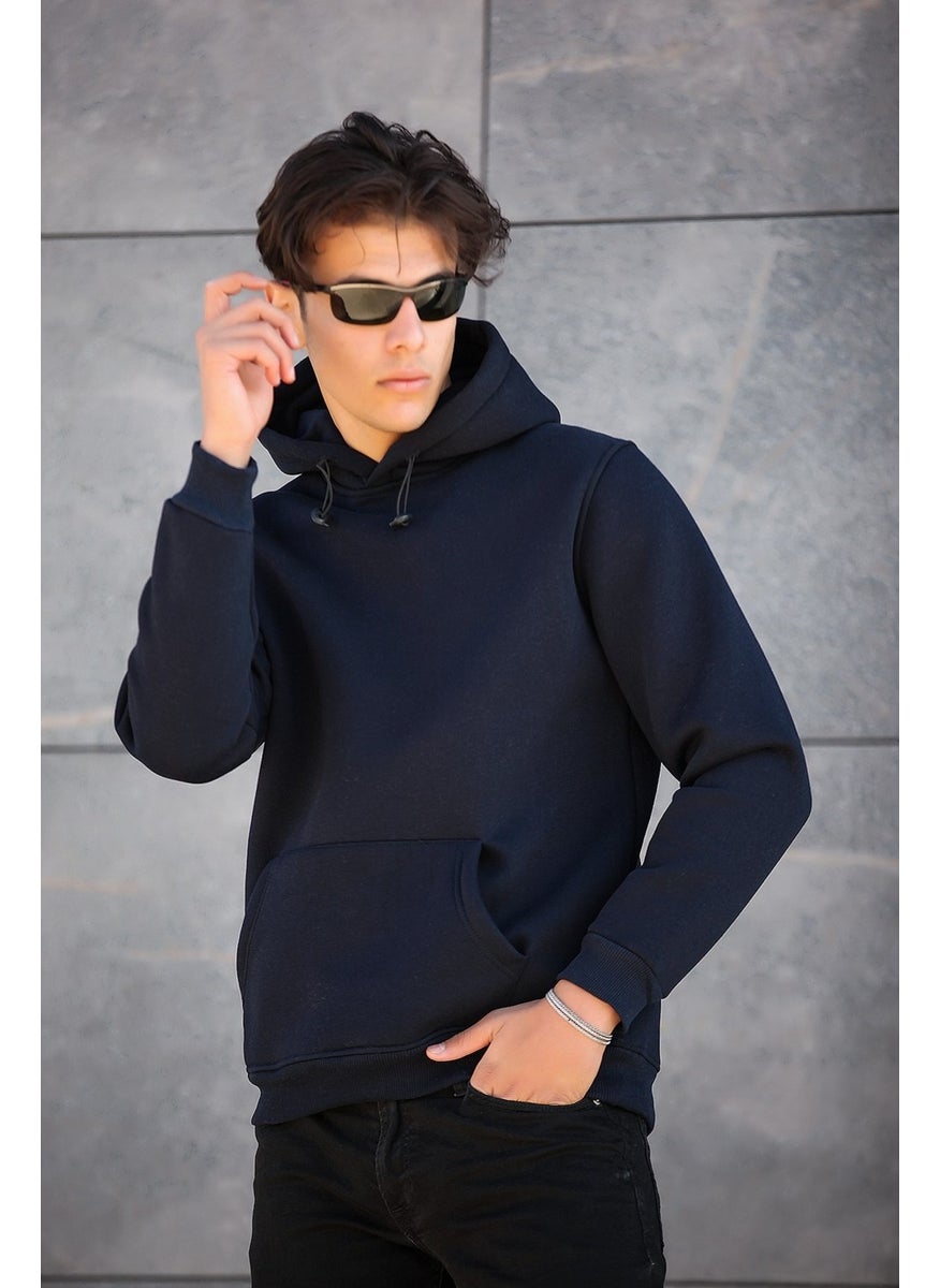 Ready Embroidered Sweatshirt Regular Fit-Navy Blue