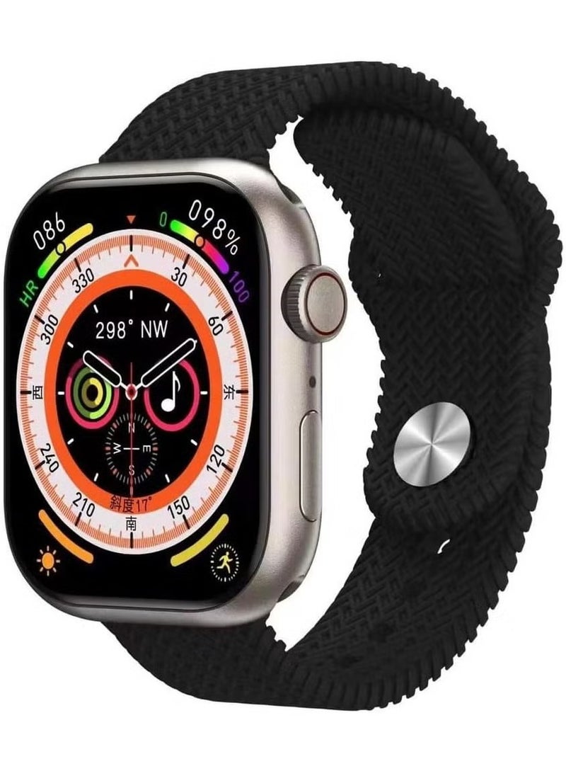 9 Pro Max Smart Watch - 2.02 Inch Full Touch Screen & Wireless Charging