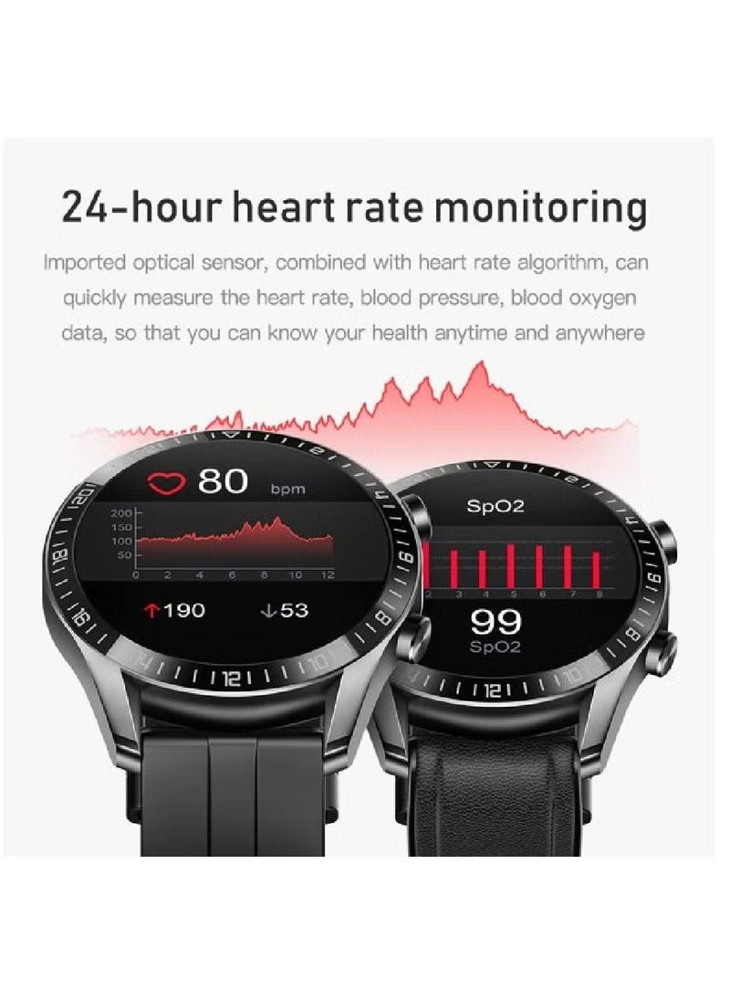 Smart Watch Bluetooth Voice Call HD Full Touching Screen Fitness Trackers with Smart Reminder Heart Rate Sleep Monitor IP67 Waterproof Fitness Watch