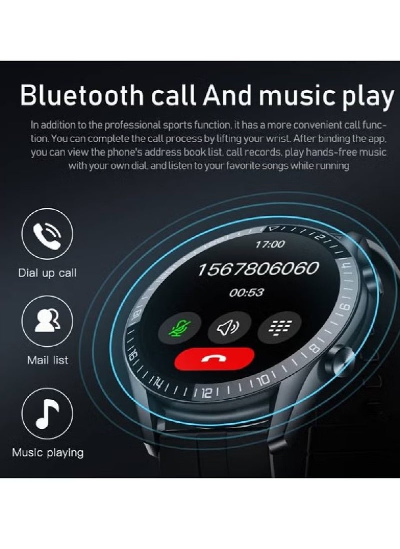 Smart Watch Bluetooth Voice Call HD Full Touching Screen Fitness Trackers with Smart Reminder Heart Rate Sleep Monitor IP67 Waterproof Fitness Watch