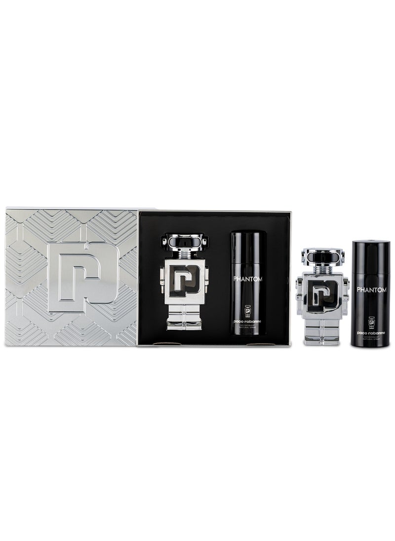 Paco Rabanne Phantom Eau De Toilette 100ML Set For Men