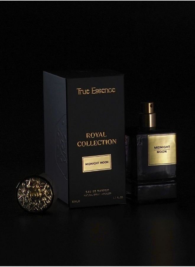 True Essence Midnight Moon - Unisex Eau De Parfum Long-Lasting Perfume For Her and Him Original Scent - 50ml 1.69 oz