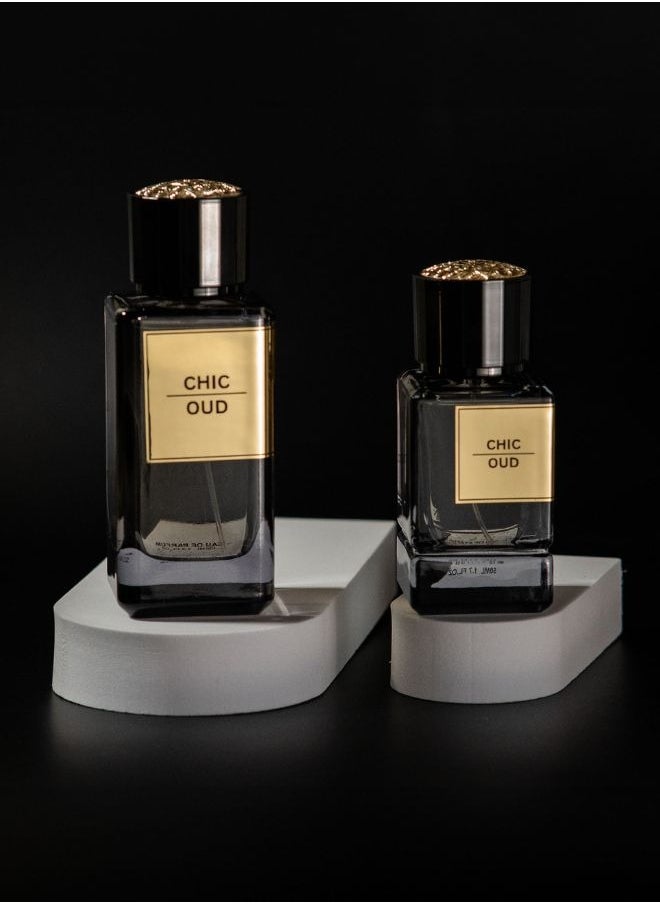 True Essence Chic Oud - Royal Collection Unisex Eau De Parfum Long-Lasting Perfume For Her and Him Original Scent - 100ml 3.34 oz