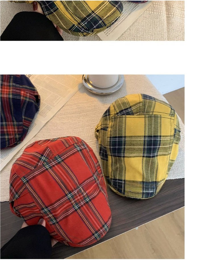 Women's Plaid Forward Hat