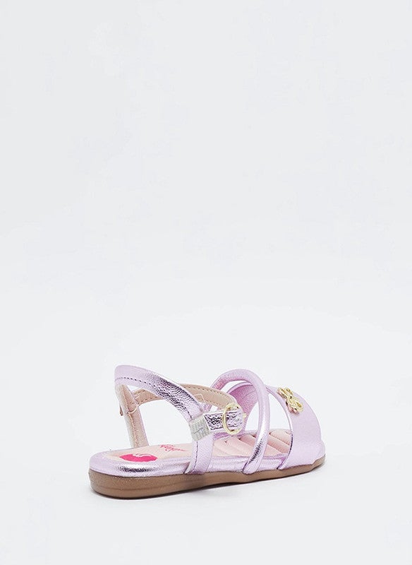 MOLEKINHA Sandals with Back strap For Infant Girls, Rose