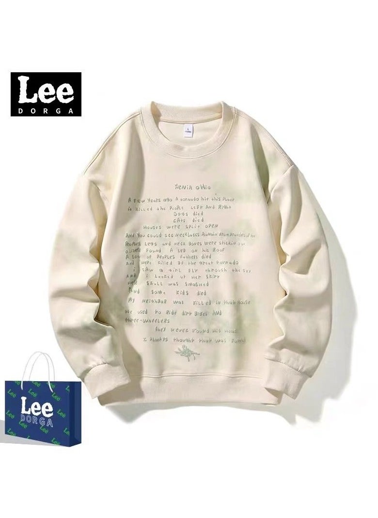 Lee Brand Hoodie Loose Casual Round Neck Long Sleeved Hoodie