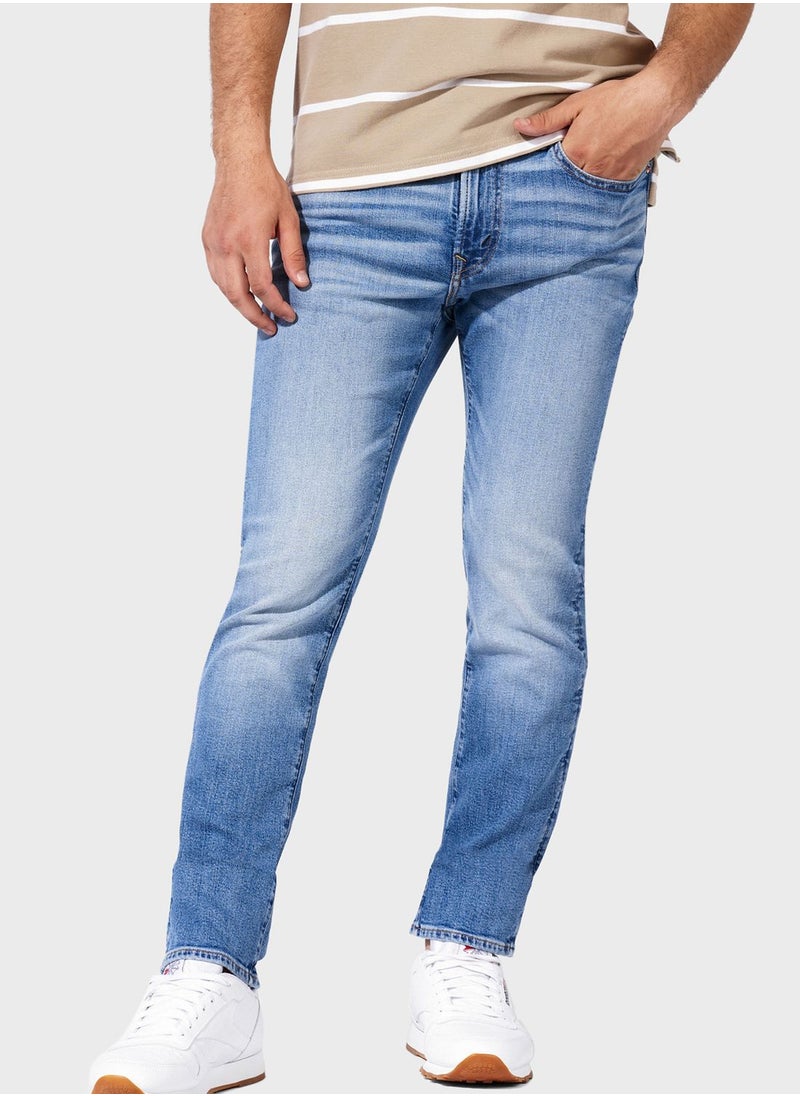 Light Wash Slim Fit Jeans