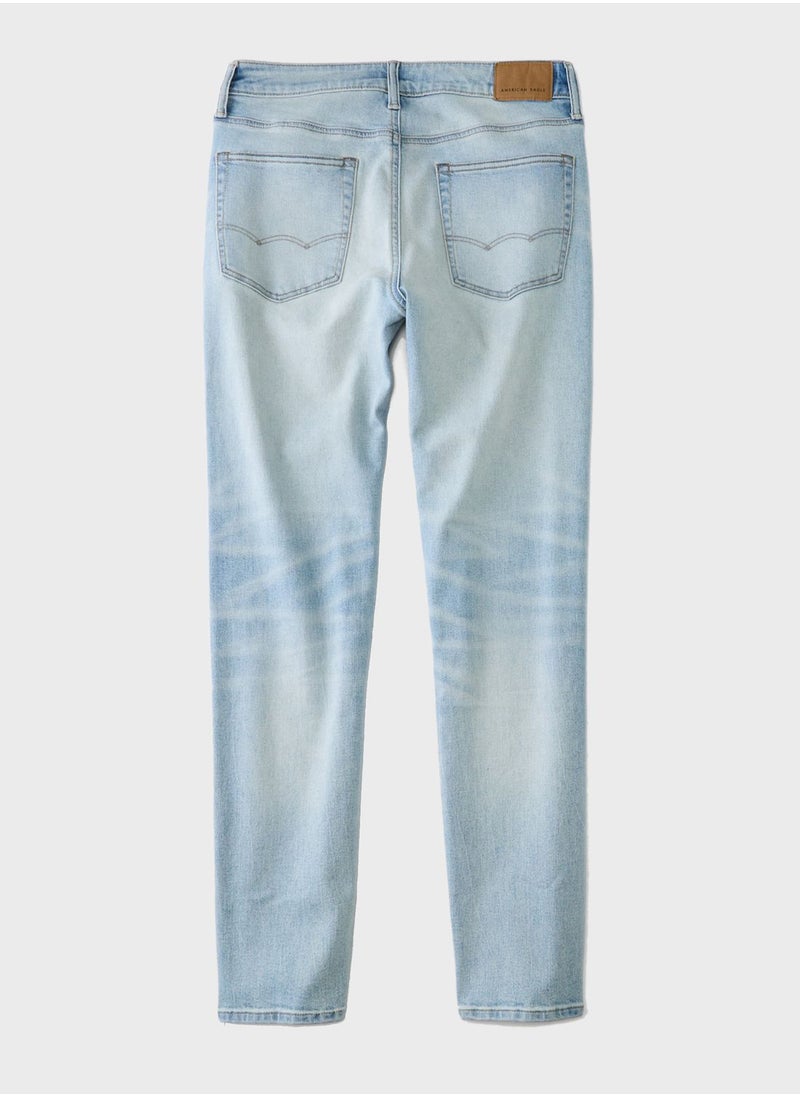 Light Wash Skinny Fit Jeans