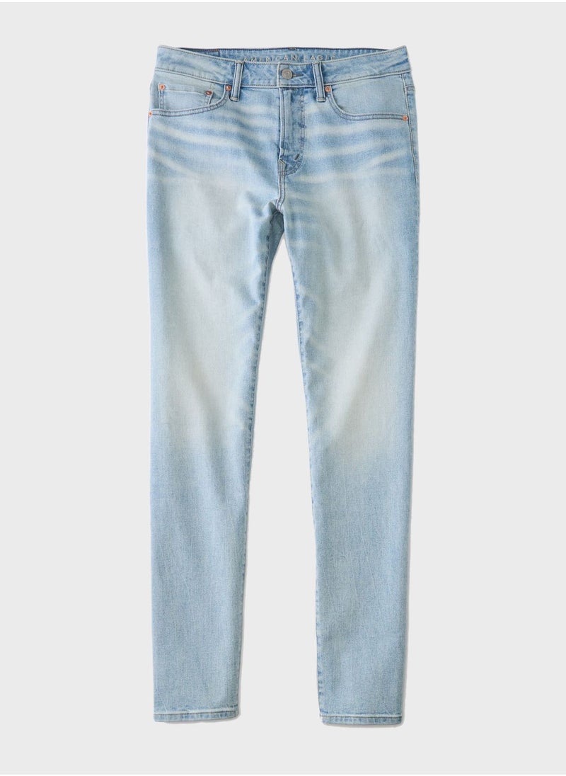 Light Wash Skinny Fit Jeans