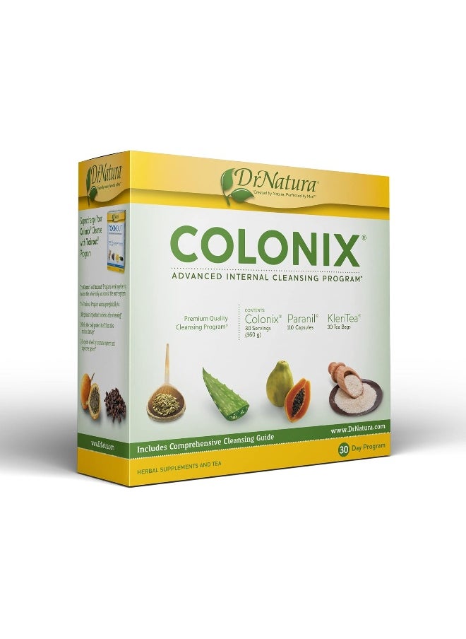 DrNatura Colonix Advanced Internal Cleansing Program, Comprehensive Three-Part detoxifying Program, 30 Day Pack