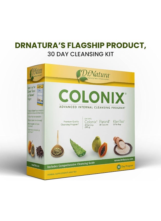 DrNatura Colonix Advanced Internal Cleansing Program, Comprehensive Three-Part detoxifying Program, 30 Day Pack