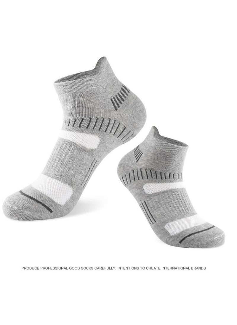 6 Pairs of 100% Cotton Men's Socks, Moisture Wicking, Perfect for All Seasons