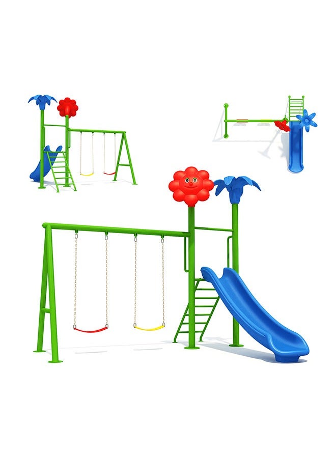 Kindergarten Slide Toddlers Daycare Play Games Swing With Slides