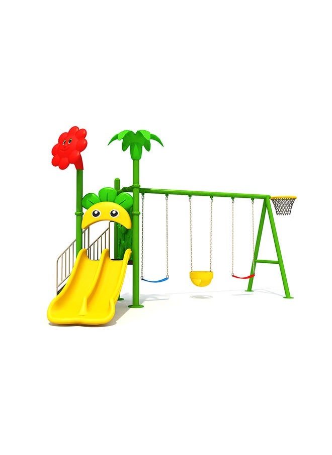 Outdoor Swing and Slide Durable Backyard Playground Kids Play Equipment