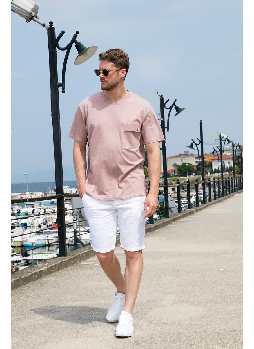 100% Cotton Relaxed Fit Crew Neck T Shirt Men's T Shirt 5902605