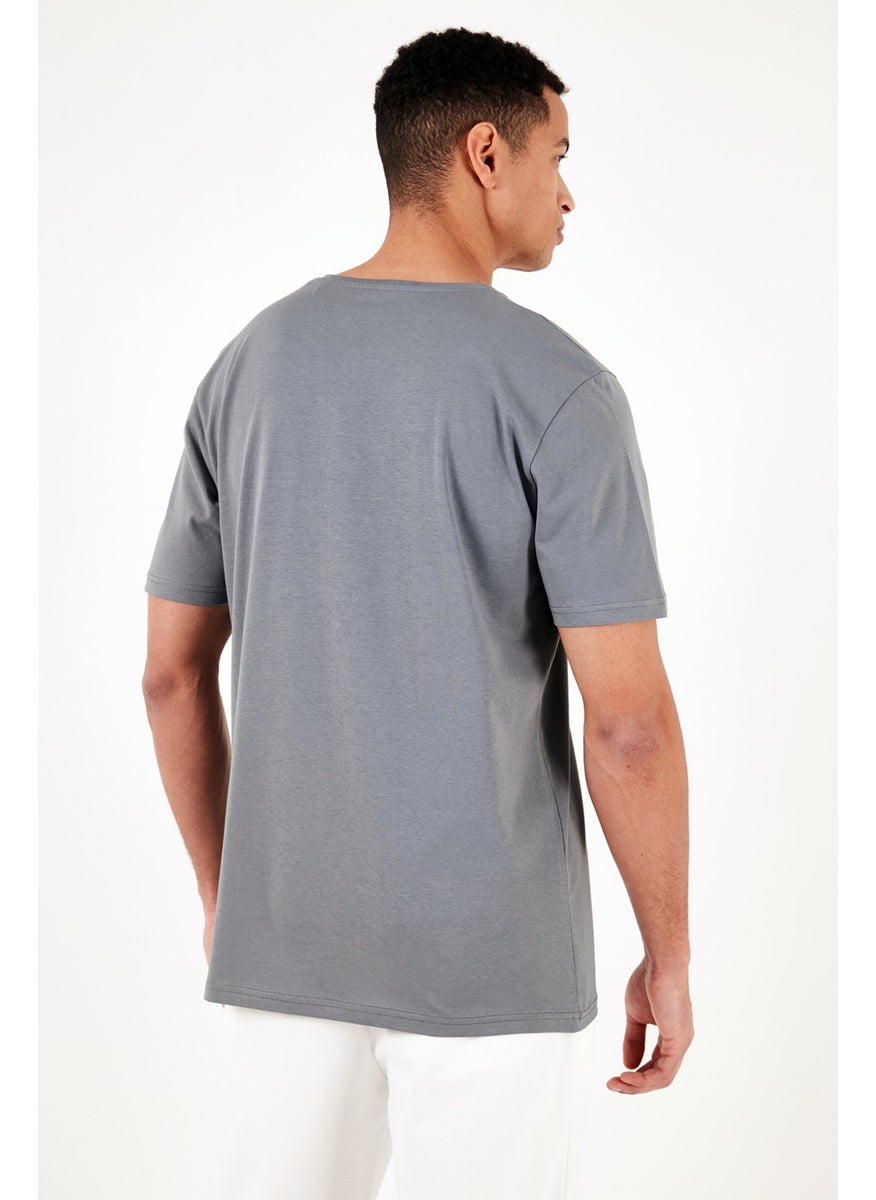 Cotton Regular Fit Crew Neck T Shirt Men's T Shirt 5902622