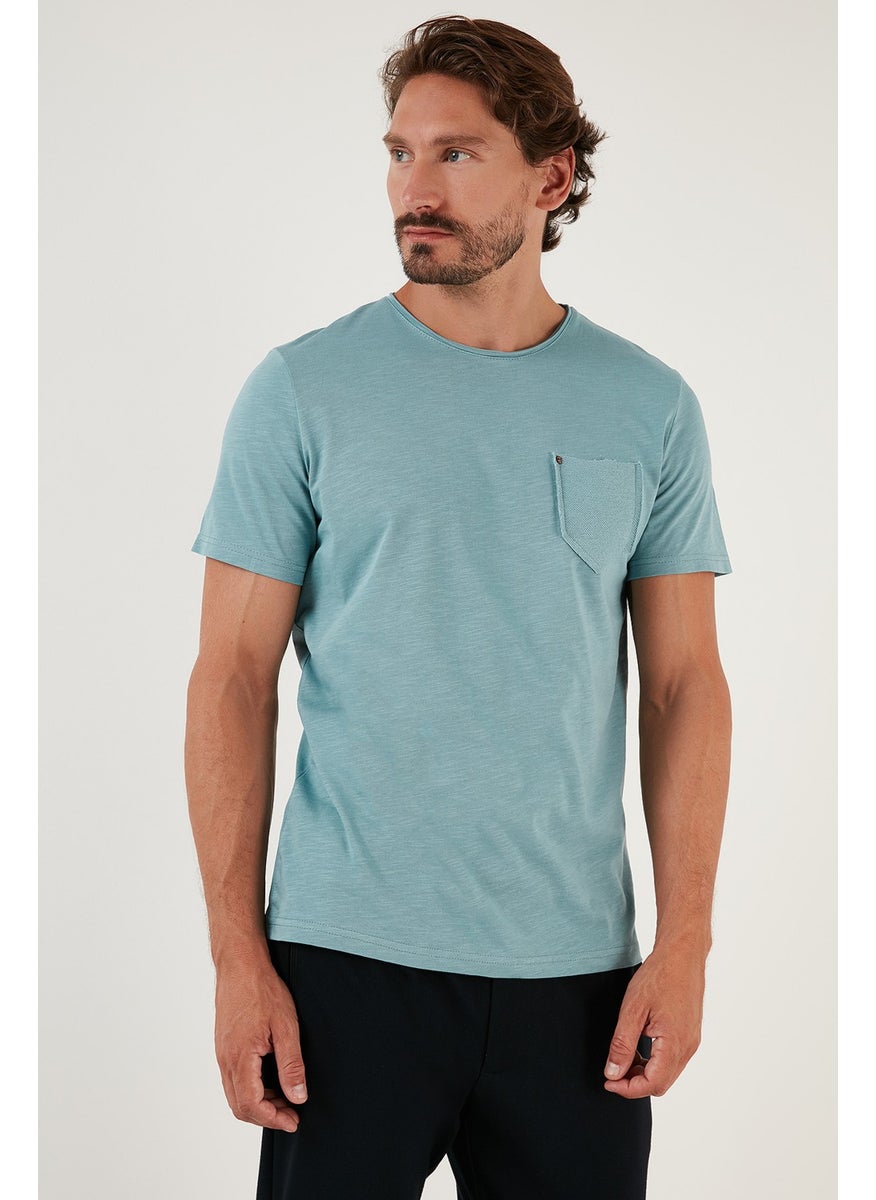 100% Cotton Slim Fit Crew Neck Pocket T Shirt Men's T Shirt 5902000