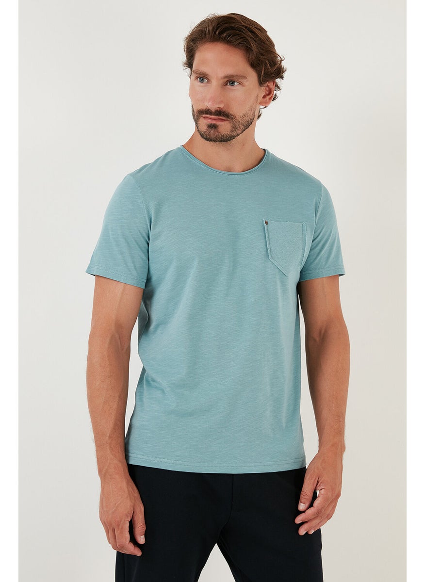 100% Cotton Slim Fit Crew Neck Pocket T Shirt Men's T Shirt 5902000