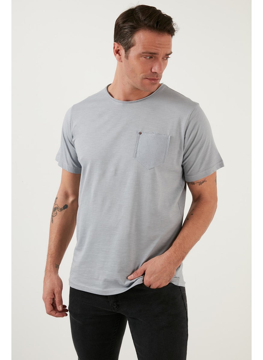 100% Cotton Slim Fit Crew Neck Pocket T Shirt Men's T Shirt 5902000